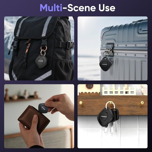 Air Tracker Tag 4 Pack: Bluetooth Item Finder with Apple Find My APP (iOS Only), - Picture 6 of 7